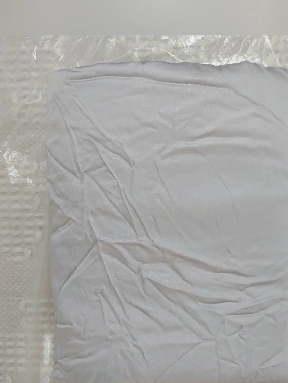 NWOT! Quince 100% Organic Light Gray Bamboo Duvet Cover! Full/ Queen (106)